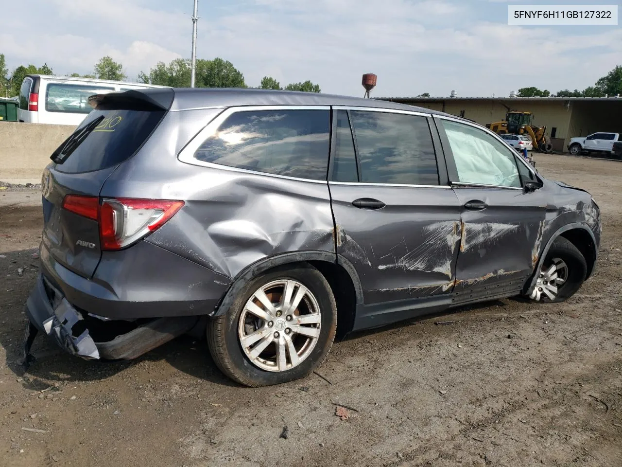 5FNYF6H11GB127322 2016 Honda Pilot Lx