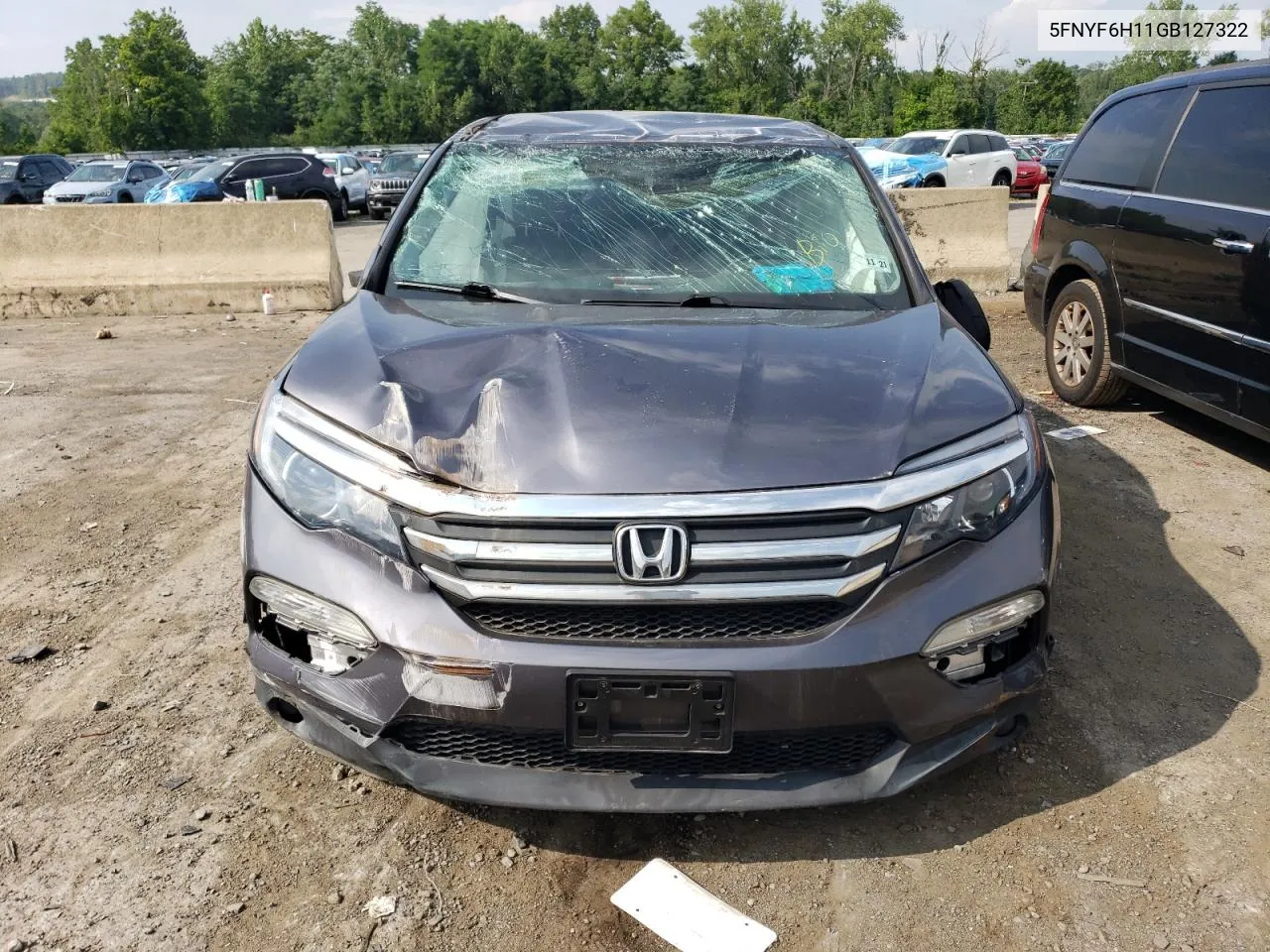 5FNYF6H11GB127322 2016 Honda Pilot Lx