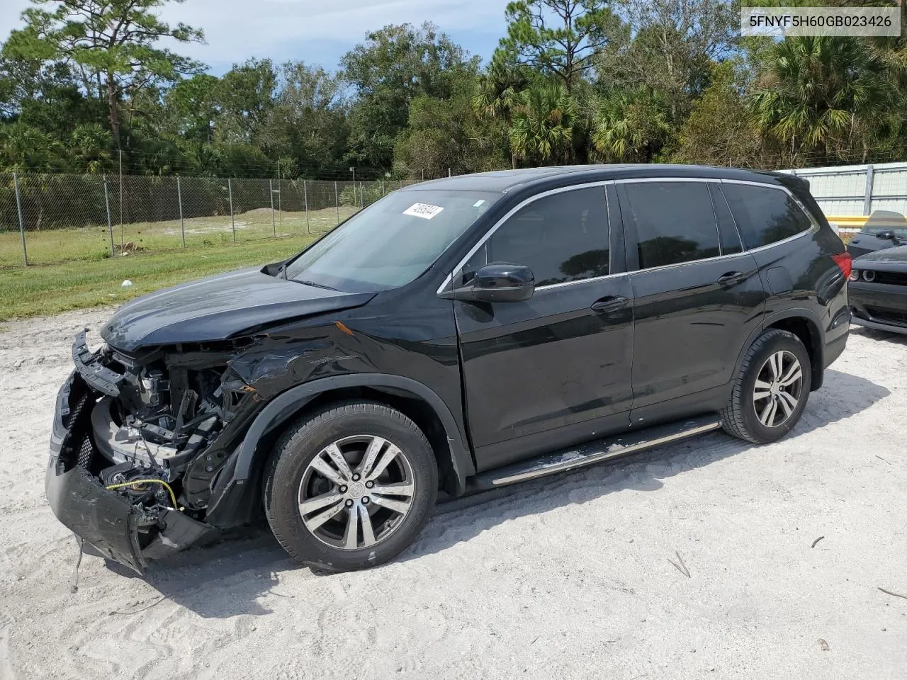 2016 Honda Pilot Exl VIN: 5FNYF5H60GB023426 Lot: 74895044