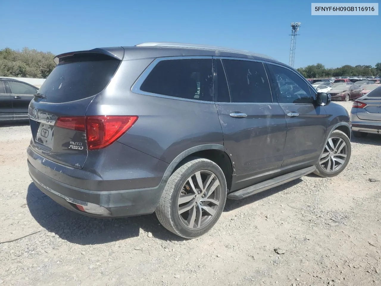 2016 Honda Pilot Elite VIN: 5FNYF6H09GB116916 Lot: 74898514