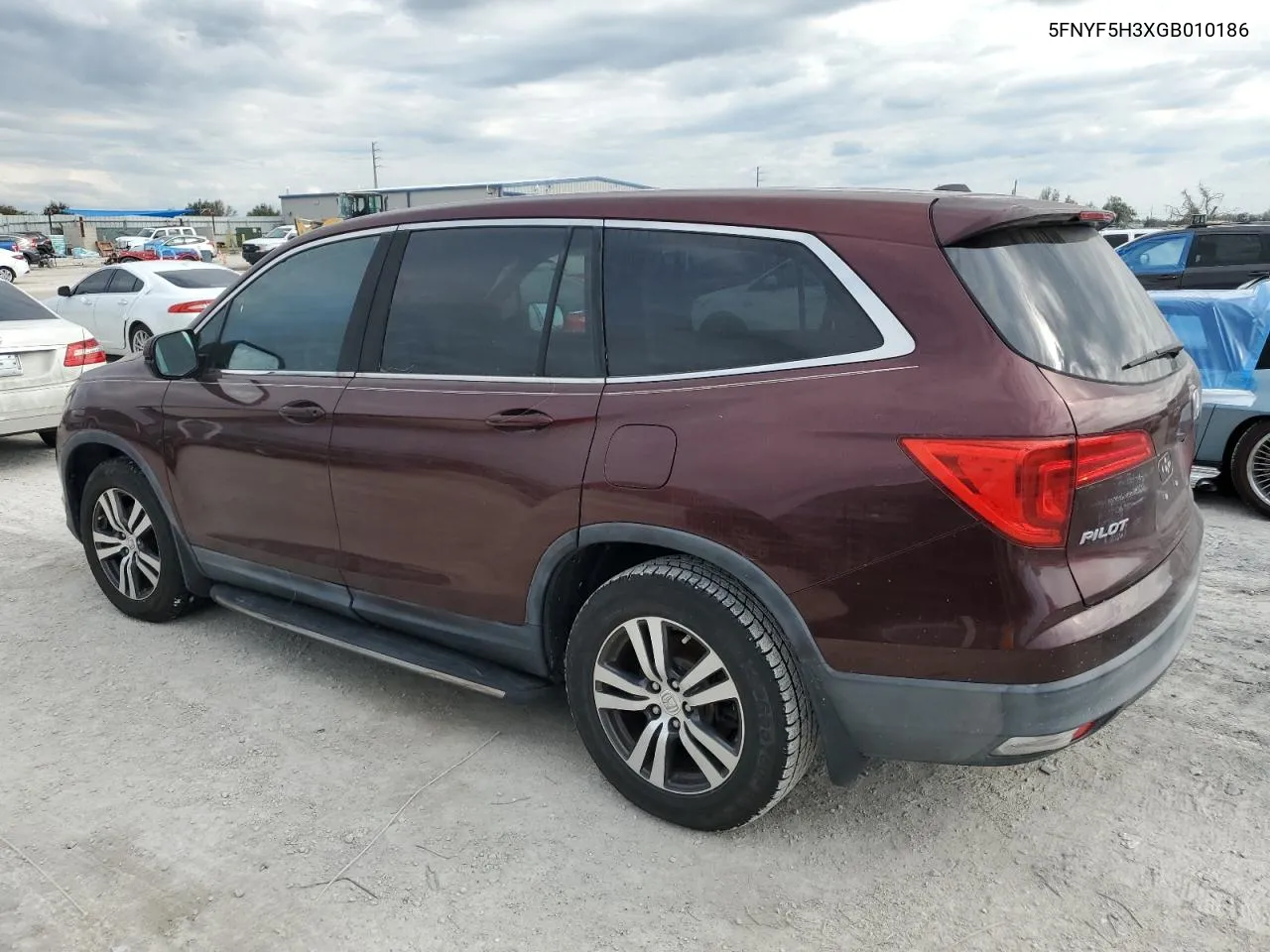 2016 Honda Pilot Ex VIN: 5FNYF5H3XGB010186 Lot: 75120414