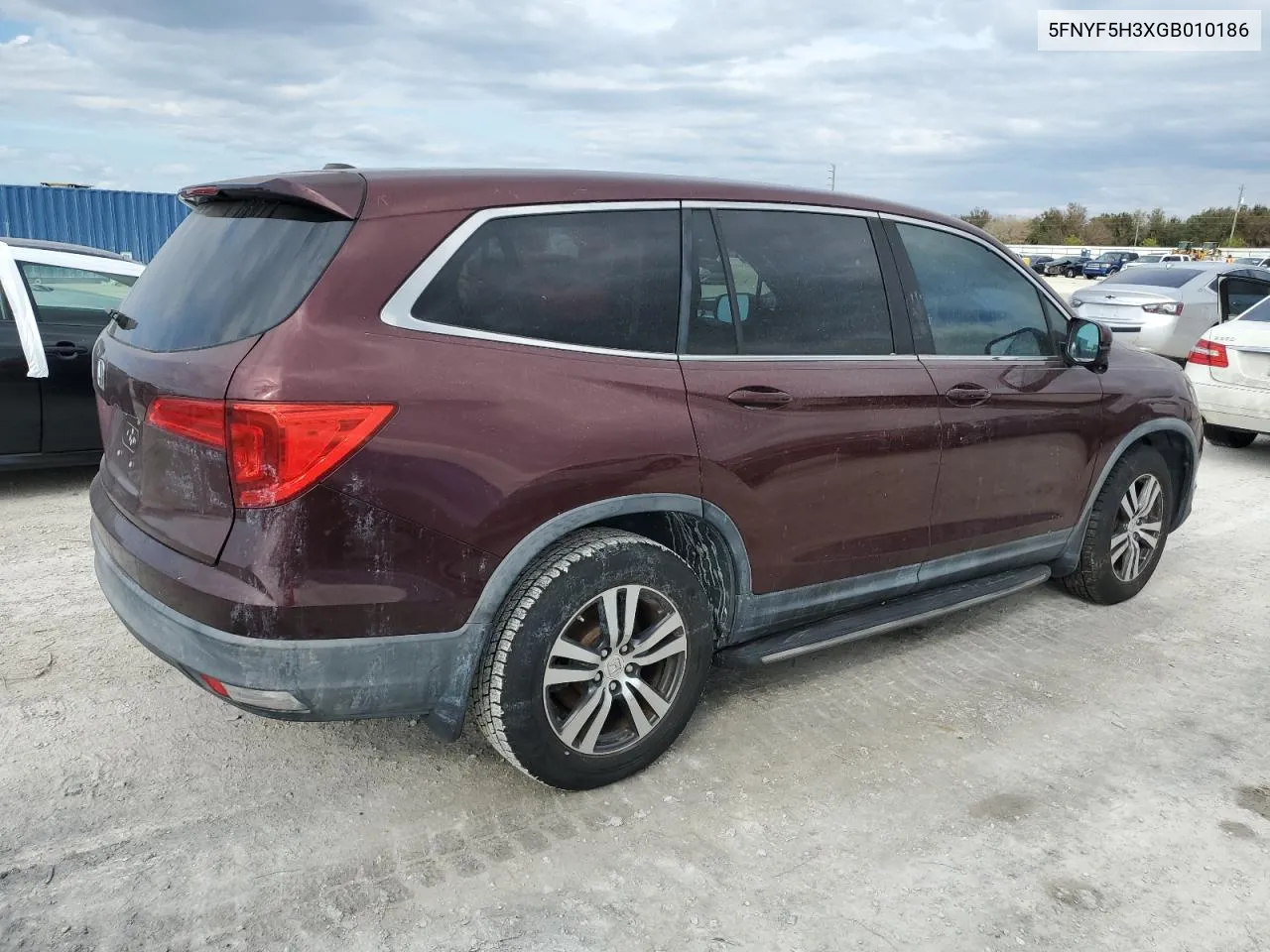 2016 Honda Pilot Ex VIN: 5FNYF5H3XGB010186 Lot: 75120414