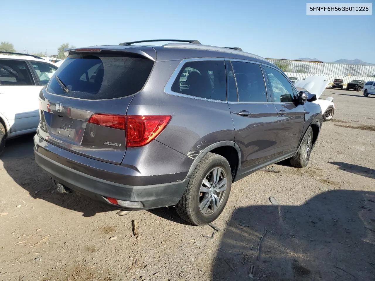 2016 Honda Pilot Exl VIN: 5FNYF6H56GB010225 Lot: 75190984