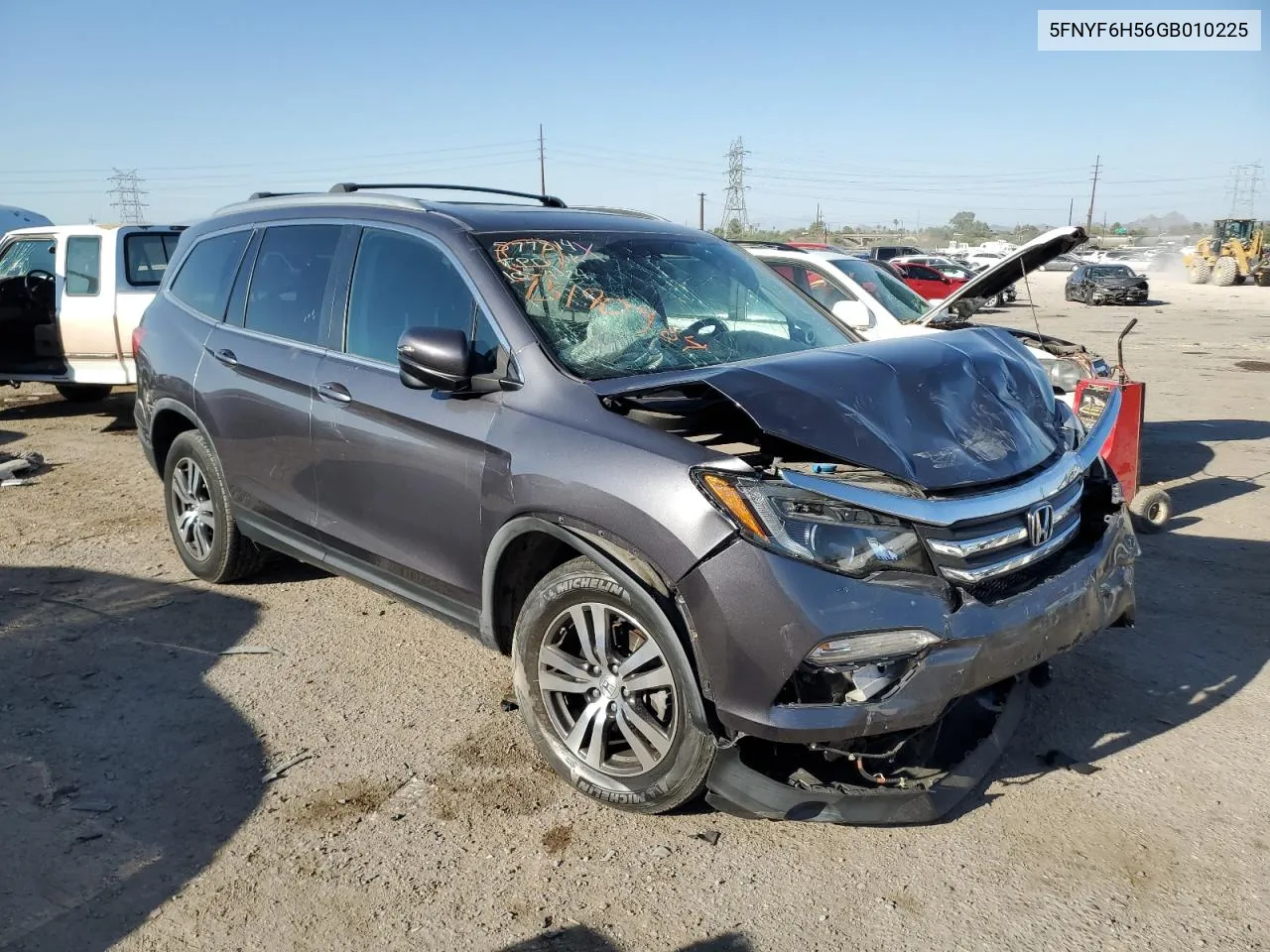 2016 Honda Pilot Exl VIN: 5FNYF6H56GB010225 Lot: 75190984