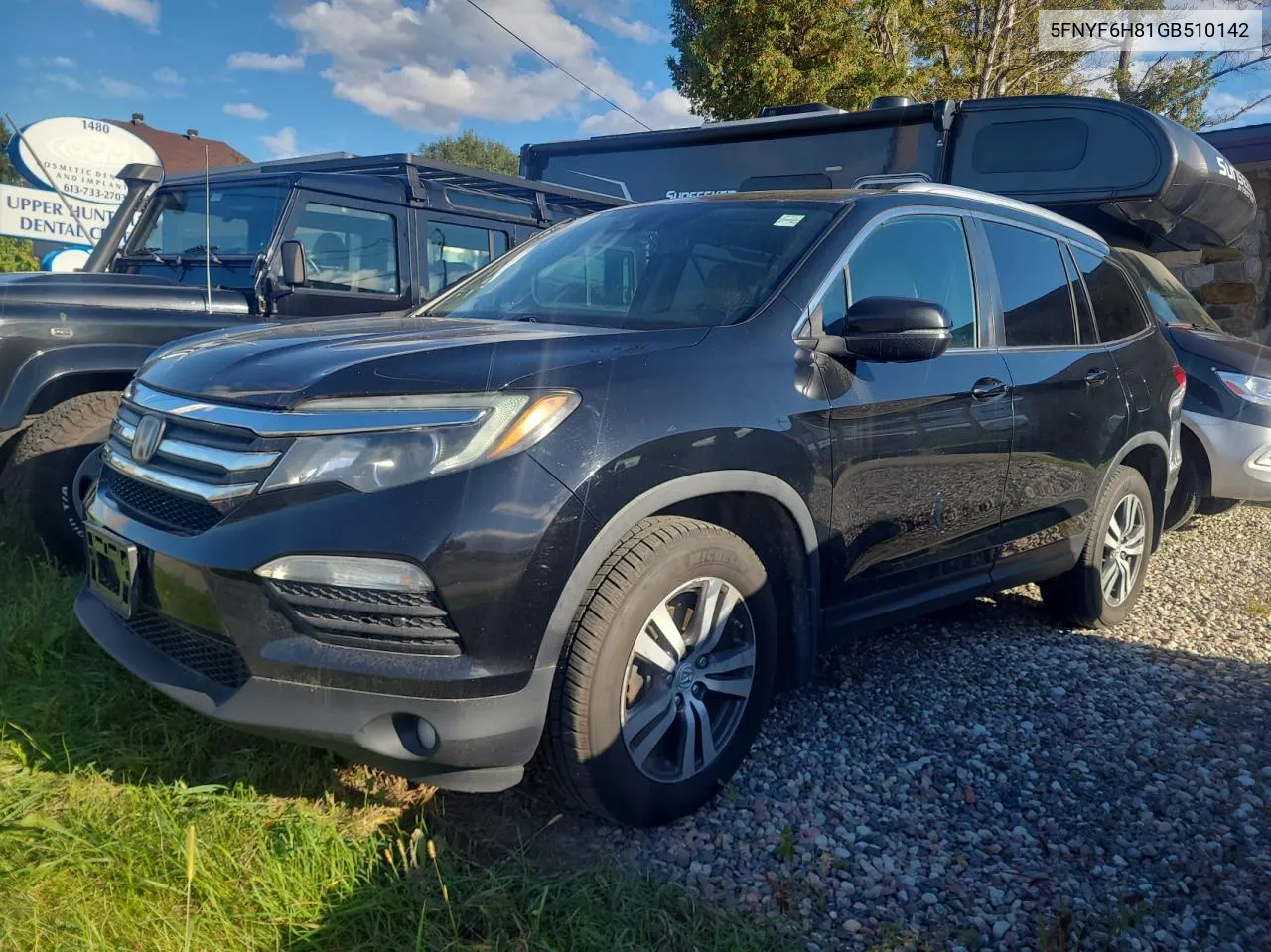 2016 Honda Pilot Exl VIN: 5FNYF6H81GB510142 Lot: 75526414