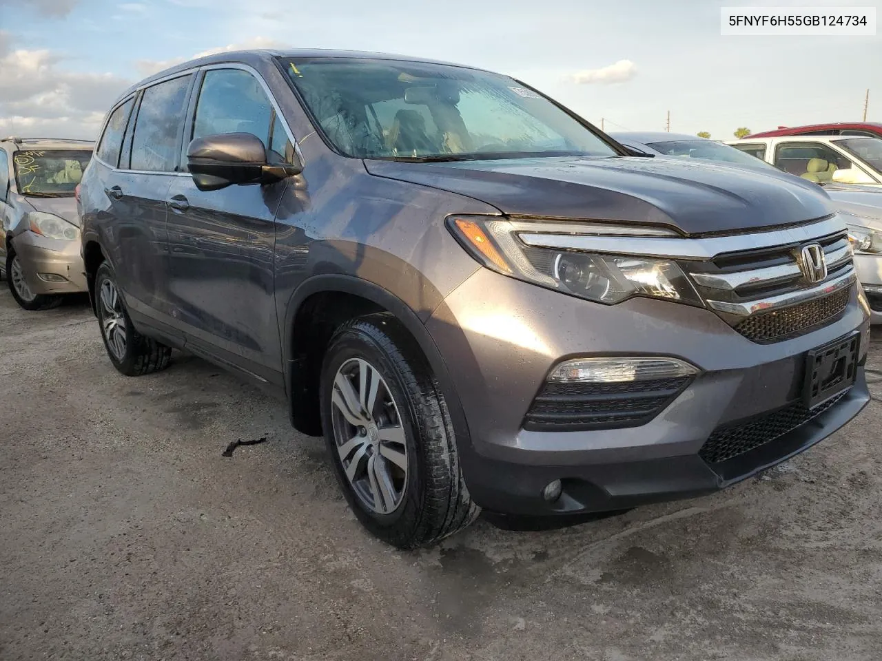 2016 Honda Pilot Exl VIN: 5FNYF6H55GB124734 Lot: 75586874