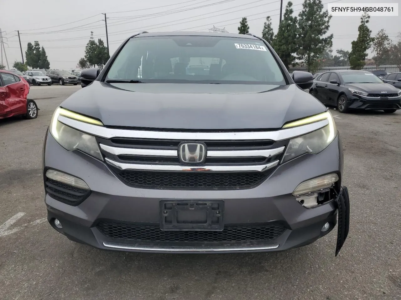 2016 Honda Pilot Touring VIN: 5FNYF5H94GB048761 Lot: 76334184