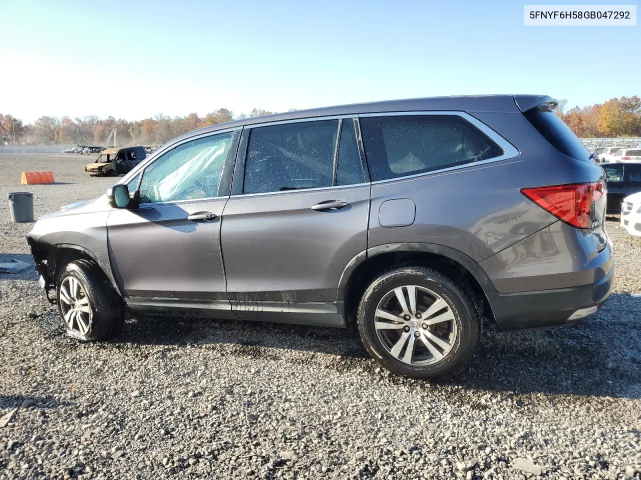 2016 Honda Pilot Exl VIN: 5FNYF6H58GB047292 Lot: 76490144