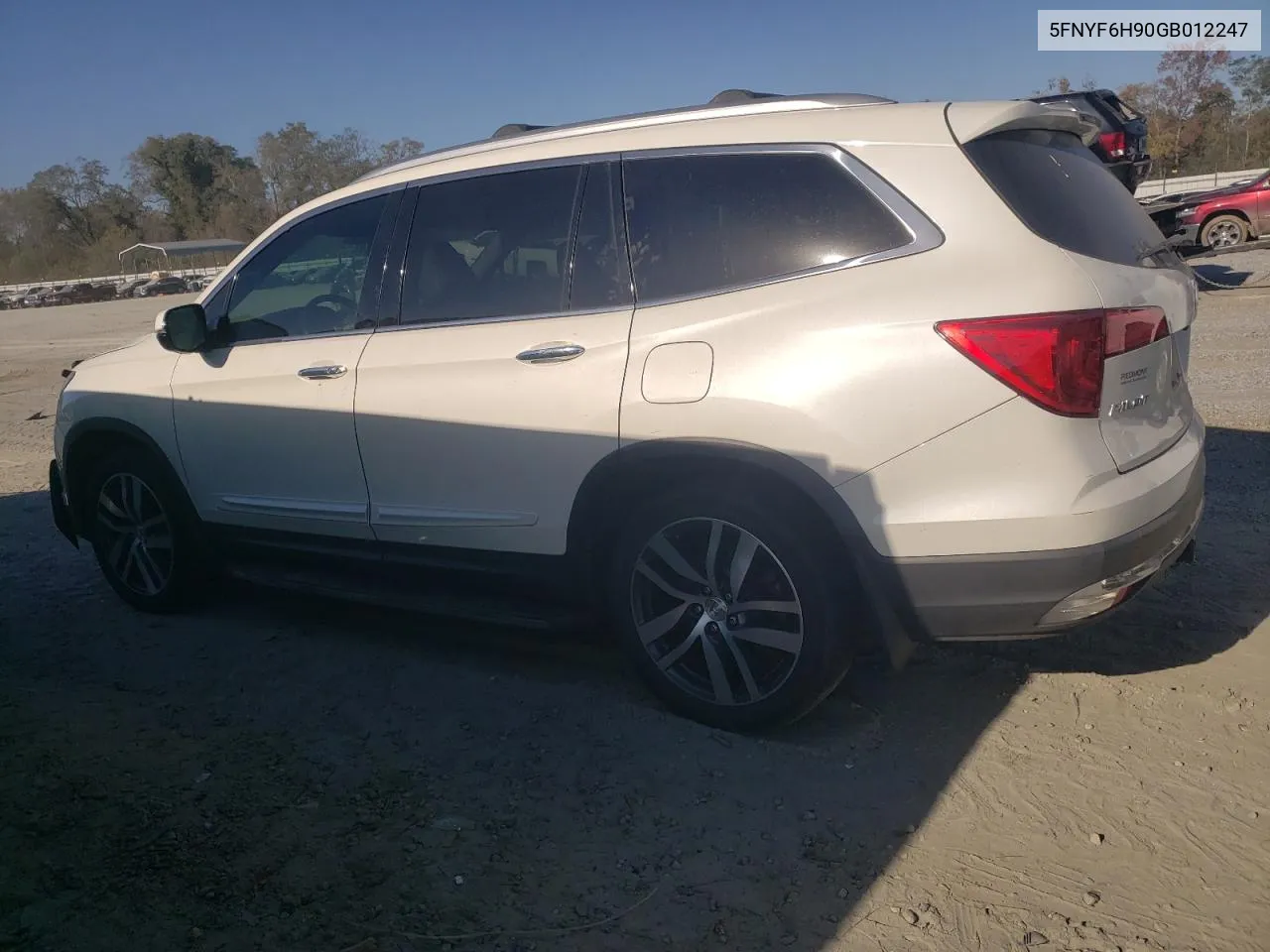 2016 Honda Pilot Touring VIN: 5FNYF6H90GB012247 Lot: 77346394