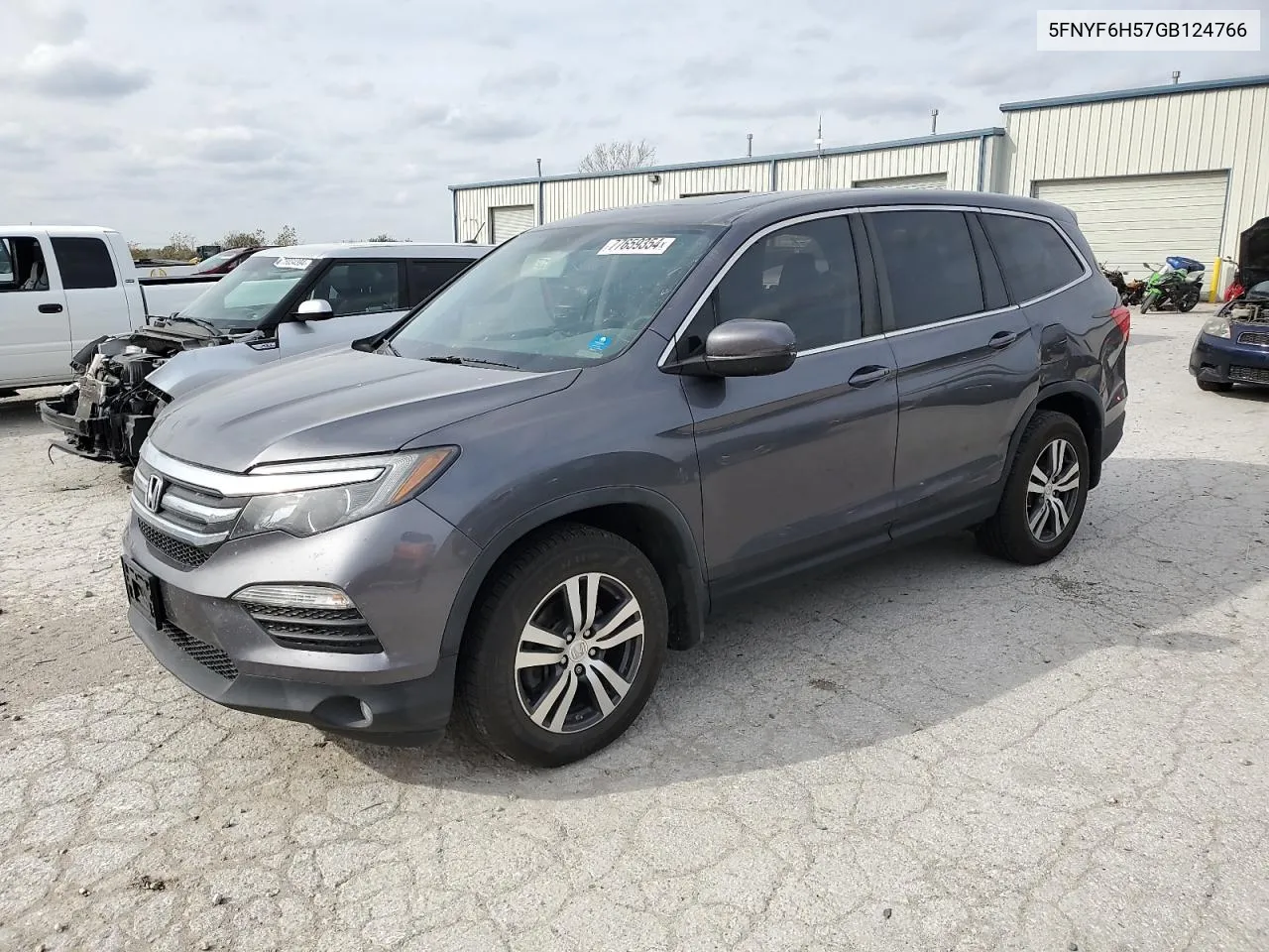 2016 Honda Pilot Exl VIN: 5FNYF6H57GB124766 Lot: 77659354