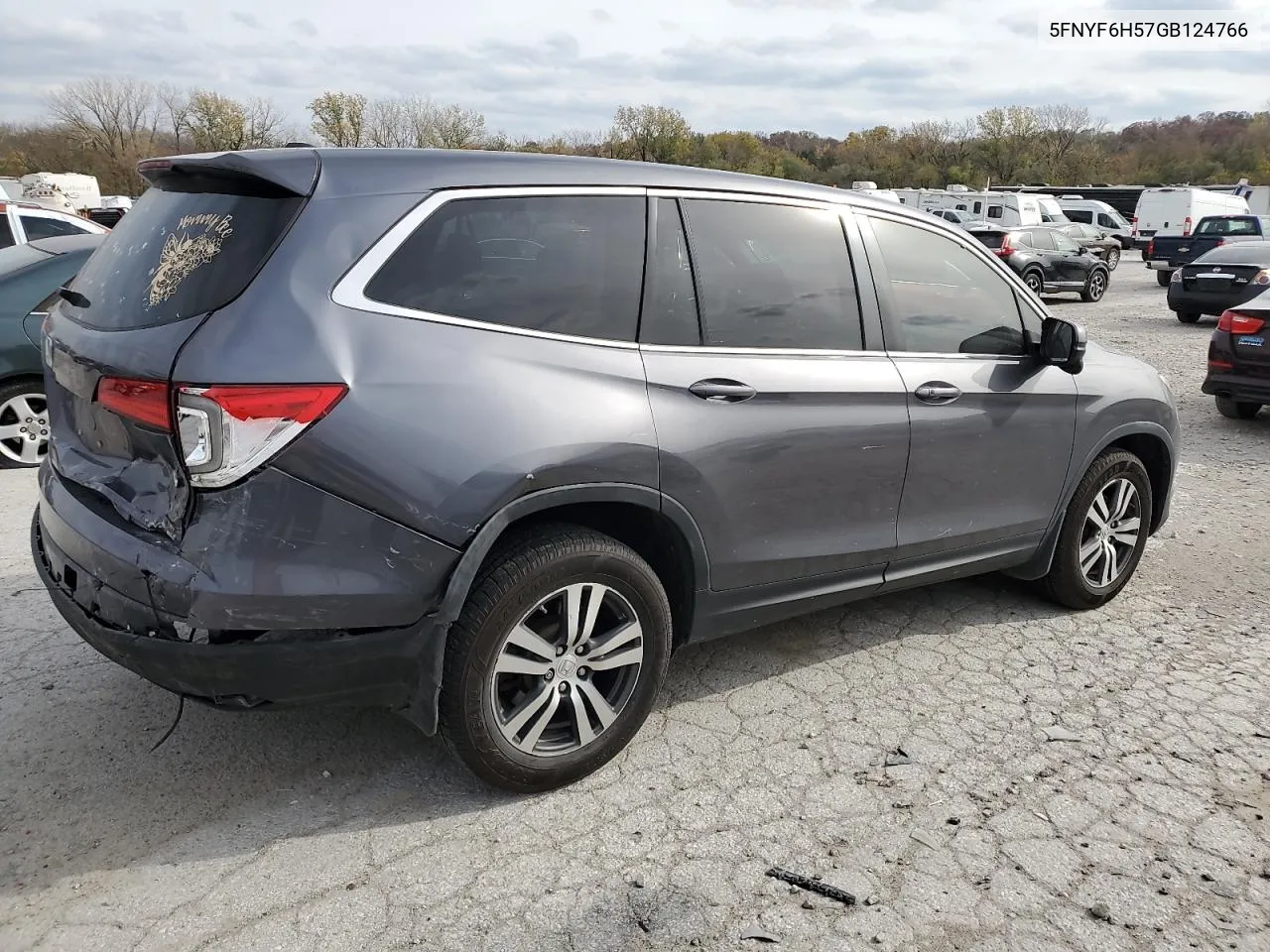 2016 Honda Pilot Exl VIN: 5FNYF6H57GB124766 Lot: 77659354