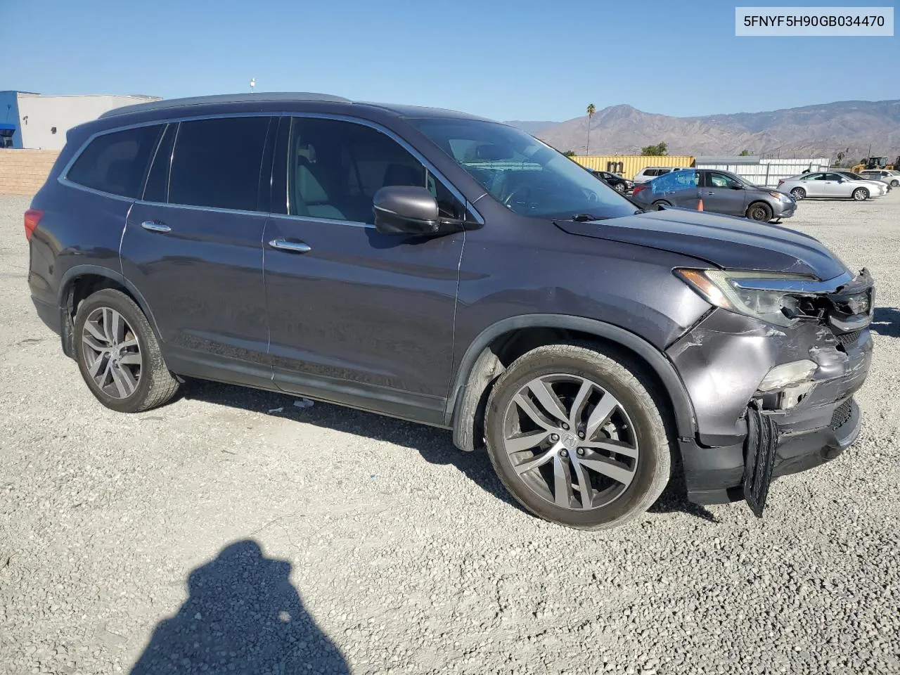 2016 Honda Pilot Touring VIN: 5FNYF5H90GB034470 Lot: 77908604