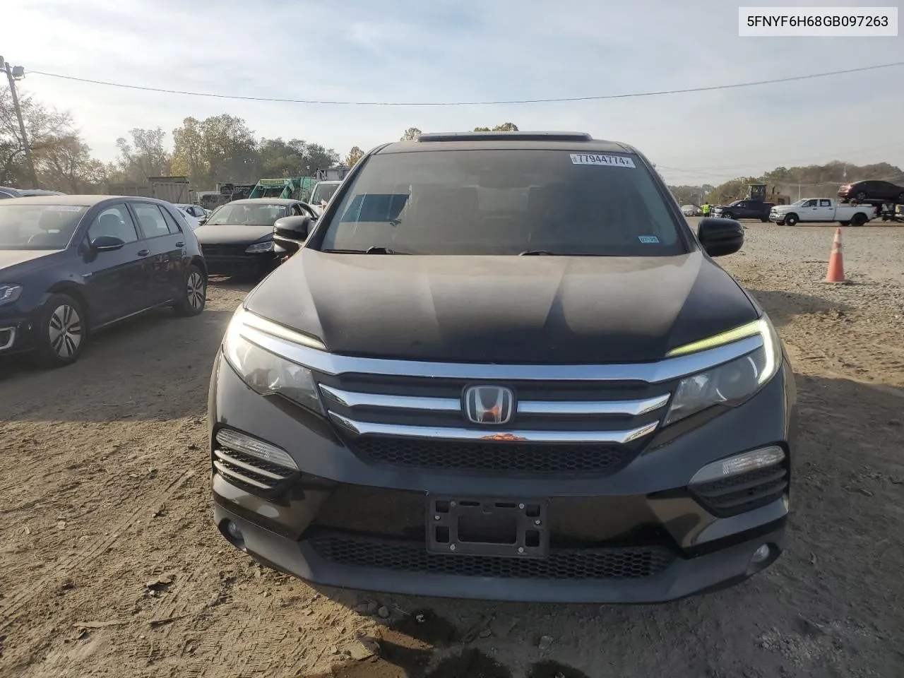 2016 Honda Pilot Exl VIN: 5FNYF6H68GB097263 Lot: 77944774