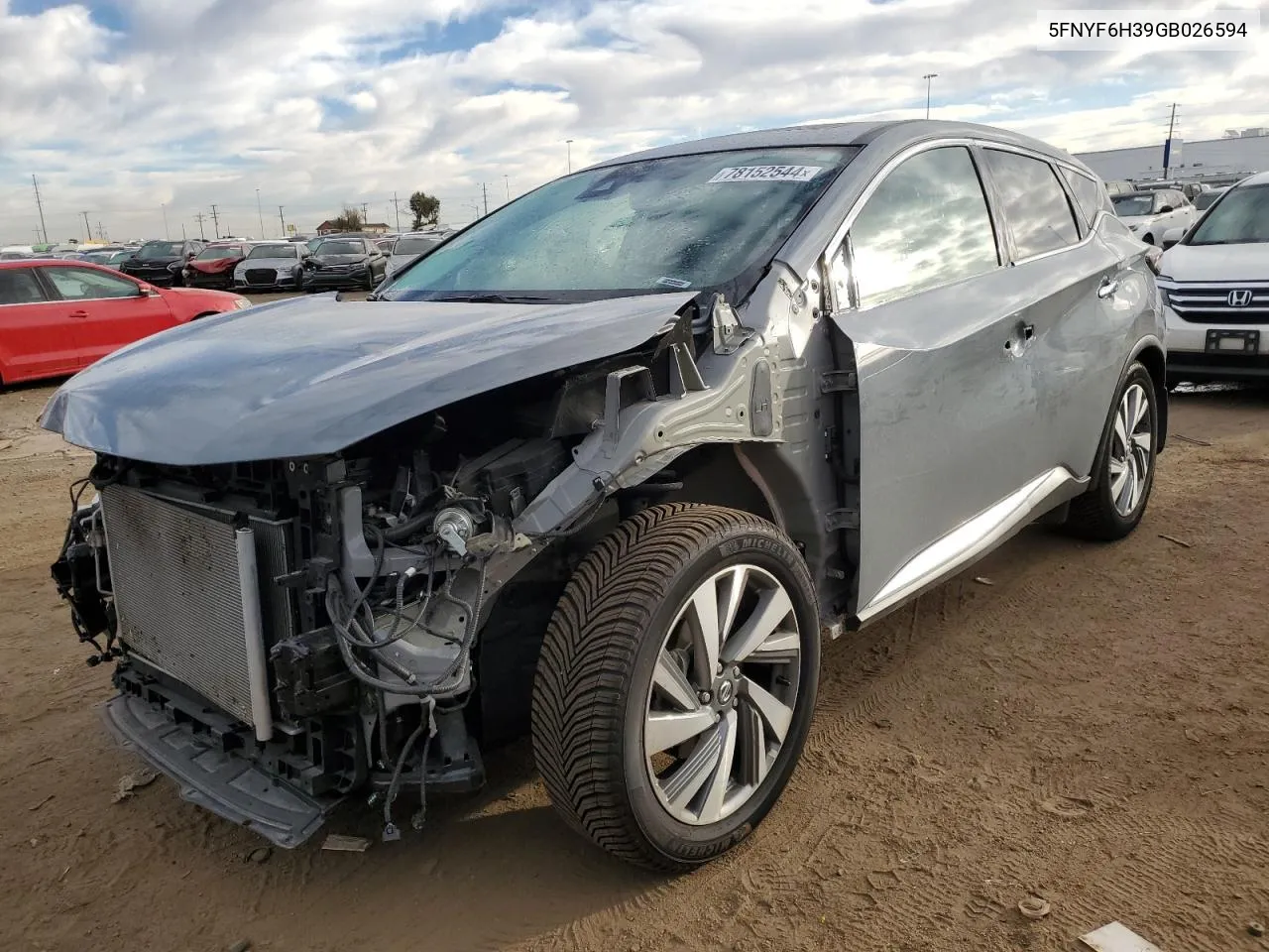 2016 Honda Pilot Ex VIN: 5FNYF6H39GB026594 Lot: 78152544