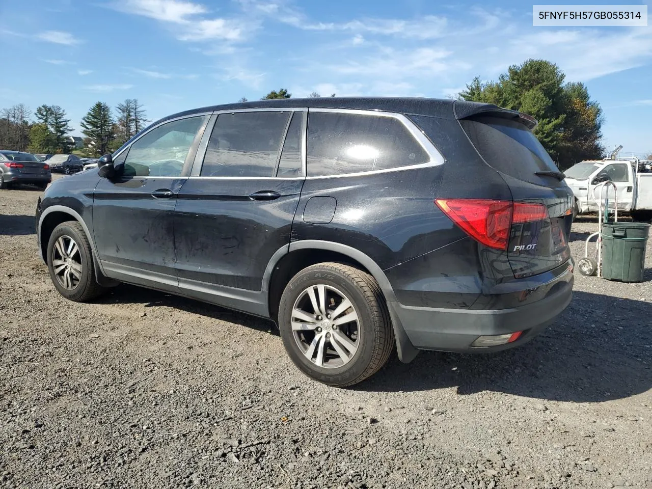 2016 Honda Pilot Exl VIN: 5FNYF5H57GB055314 Lot: 78438134