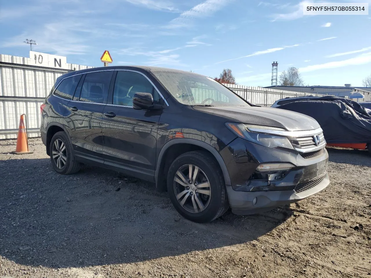 2016 Honda Pilot Exl VIN: 5FNYF5H57GB055314 Lot: 78438134