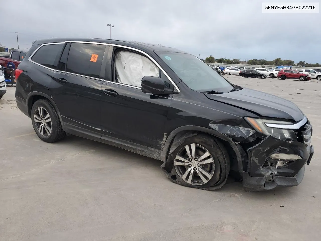 2016 Honda Pilot Exl VIN: 5FNYF5H84GB022216 Lot: 78533864