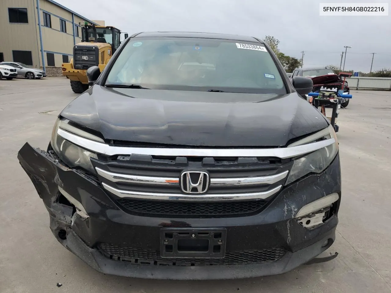 2016 Honda Pilot Exl VIN: 5FNYF5H84GB022216 Lot: 78533864