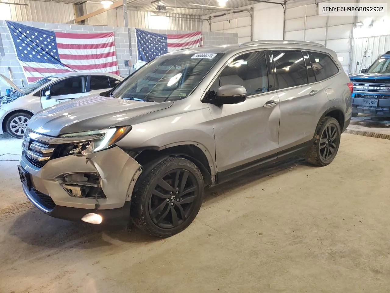 2016 Honda Pilot Touring VIN: 5FNYF6H98GB092932 Lot: 78666024