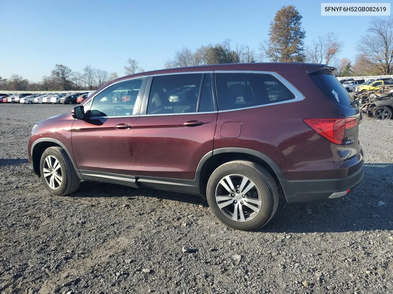 2016 Honda Pilot Exl VIN: 5FNYF6H52GB082619 Lot: 78779724