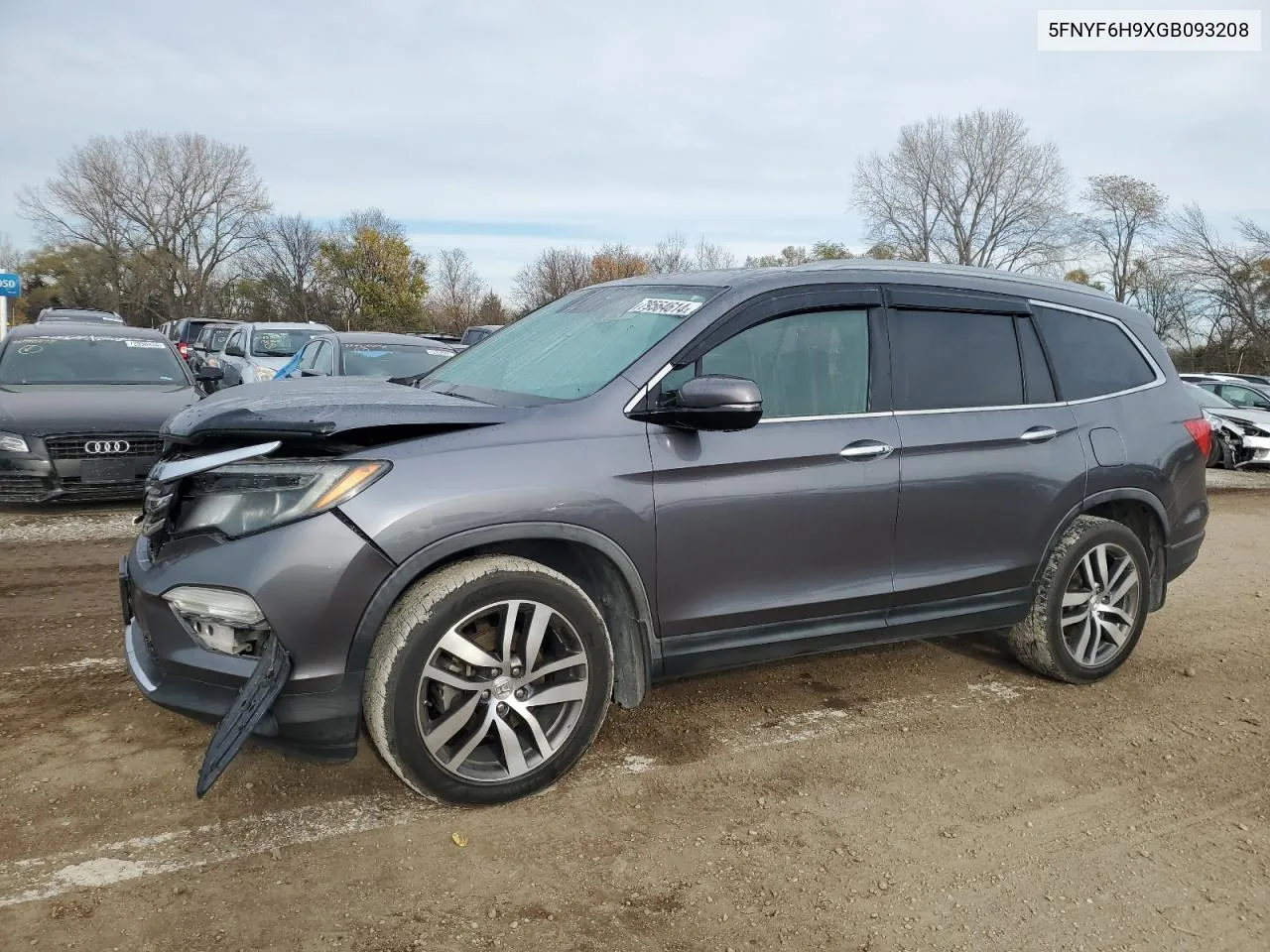 2016 Honda Pilot Touring VIN: 5FNYF6H9XGB093208 Lot: 79564614