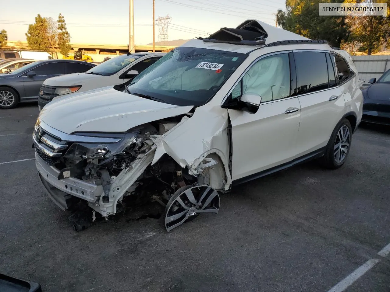 2016 Honda Pilot Touring VIN: 5FNYF6H97GB056312 Lot: 79748234