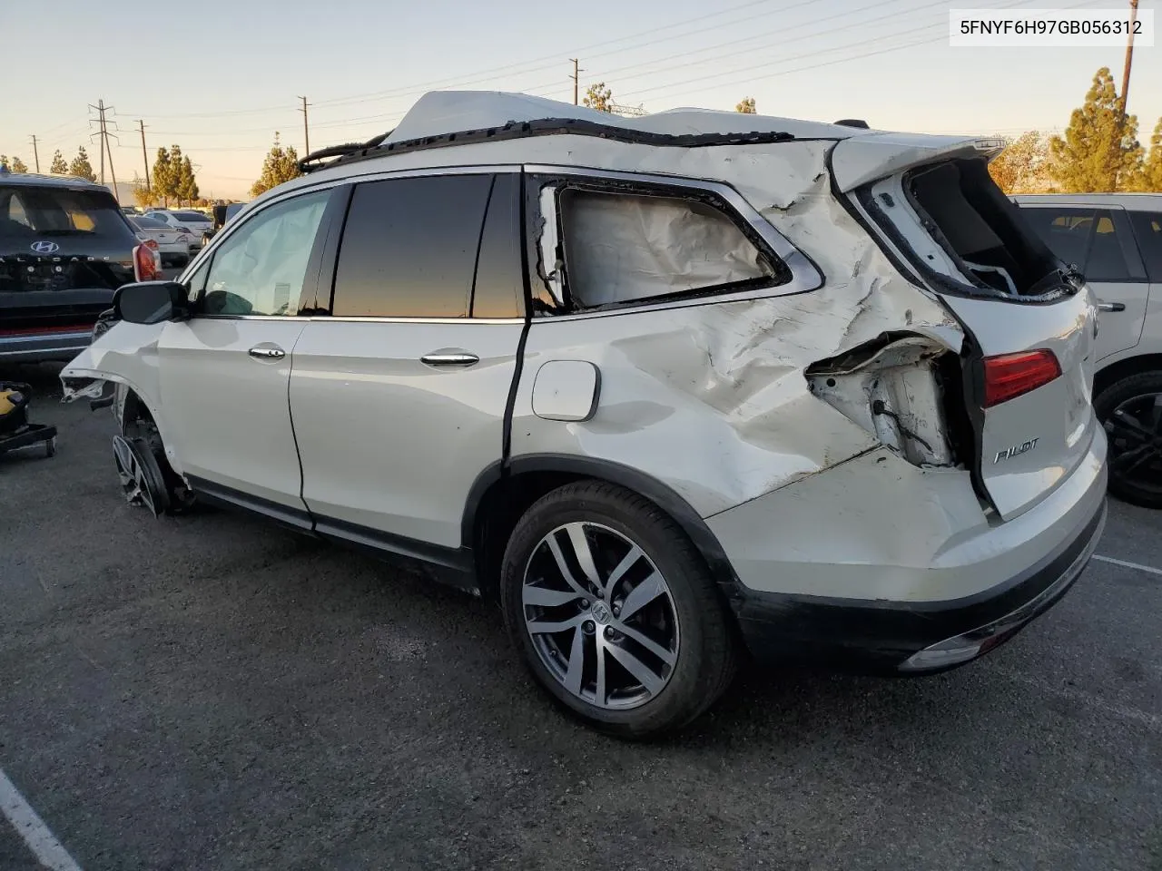 2016 Honda Pilot Touring VIN: 5FNYF6H97GB056312 Lot: 79748234