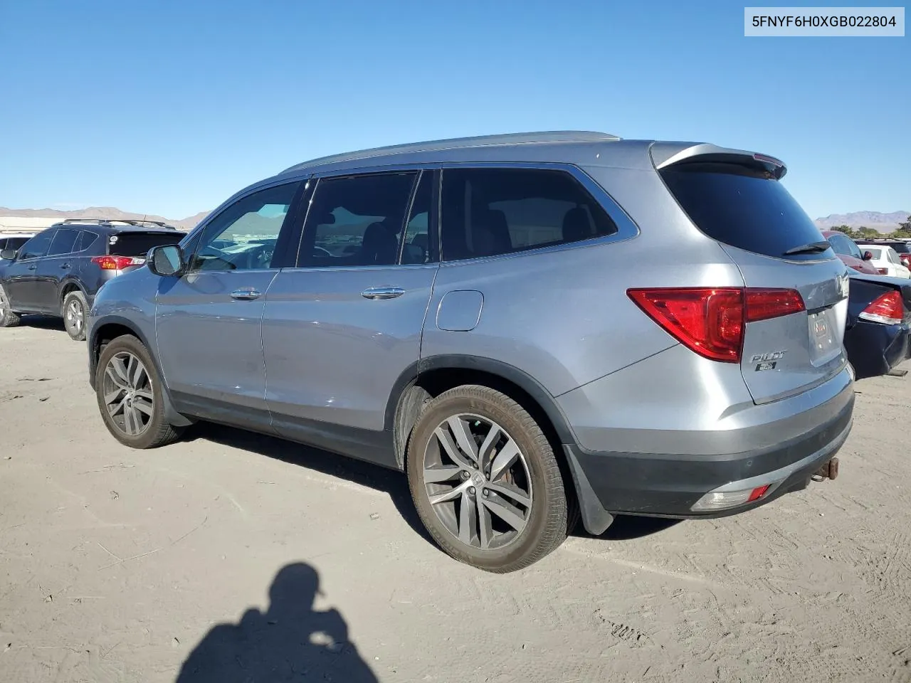 2016 Honda Pilot Elite VIN: 5FNYF6H0XGB022804 Lot: 79771884