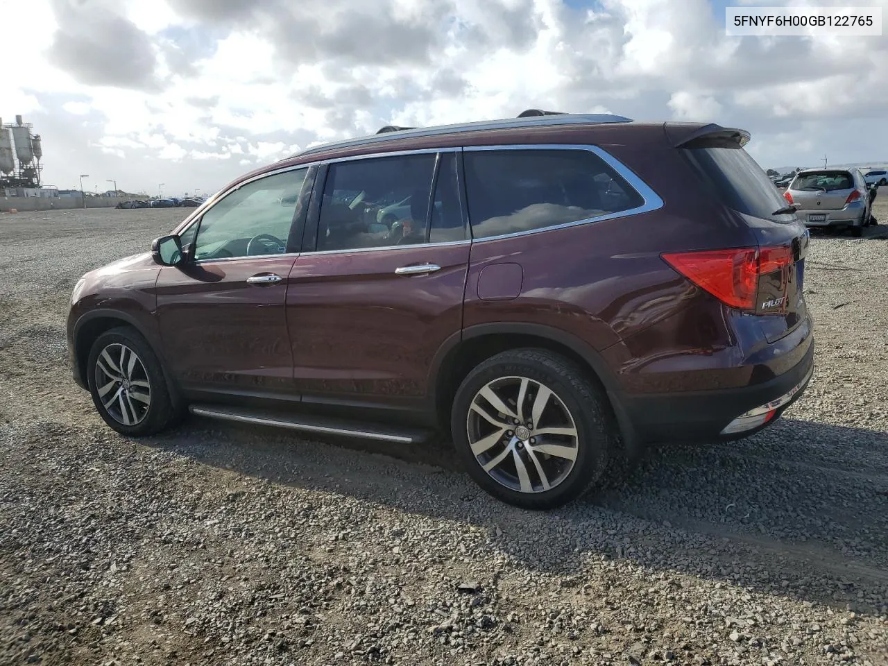 2016 Honda Pilot Elite VIN: 5FNYF6H00GB122765 Lot: 80311804