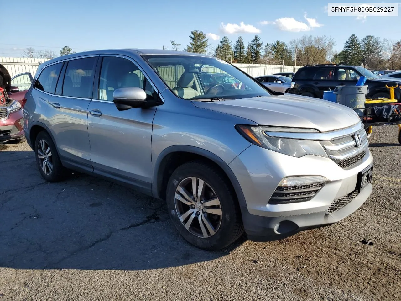 2016 Honda Pilot Exl VIN: 5FNYF5H80GB029227 Lot: 80404604