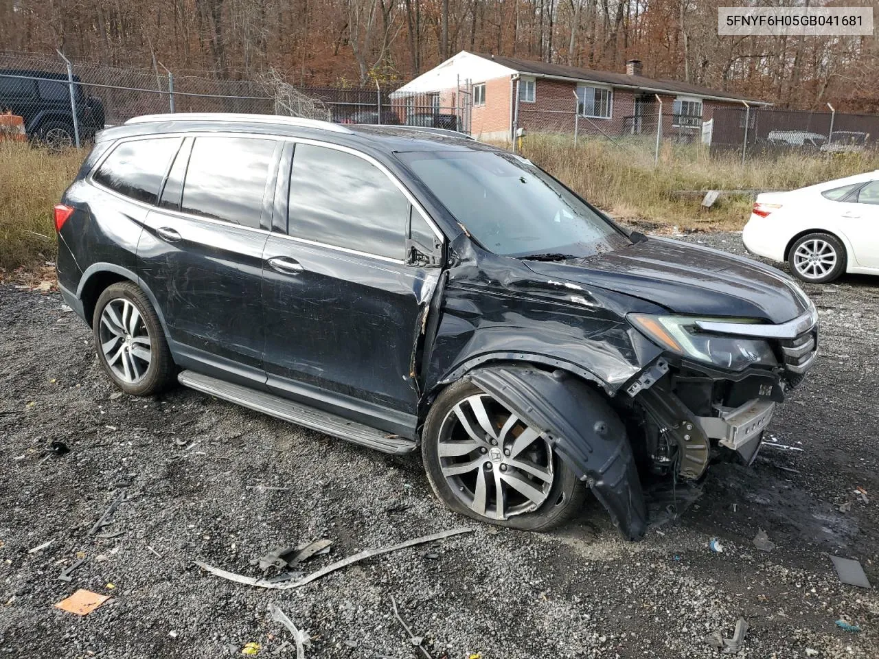 2016 Honda Pilot Elite VIN: 5FNYF6H05GB041681 Lot: 80421094