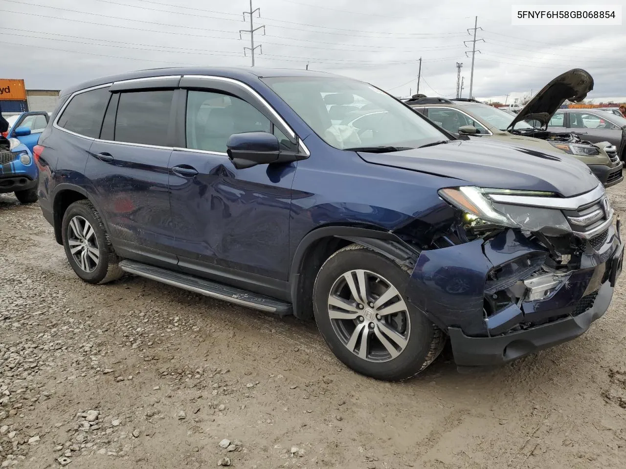 2016 Honda Pilot Exl VIN: 5FNYF6H58GB068854 Lot: 80656874