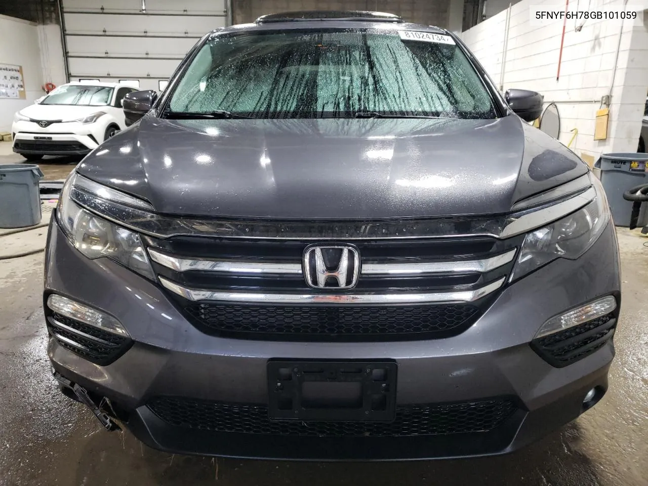 2016 Honda Pilot Exln VIN: 5FNYF6H78GB101059 Lot: 81024734