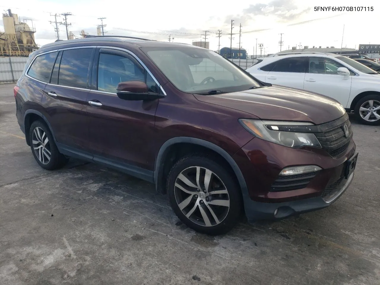 2016 Honda Pilot Elite VIN: 5FNYF6H07GB107115 Lot: 81237674