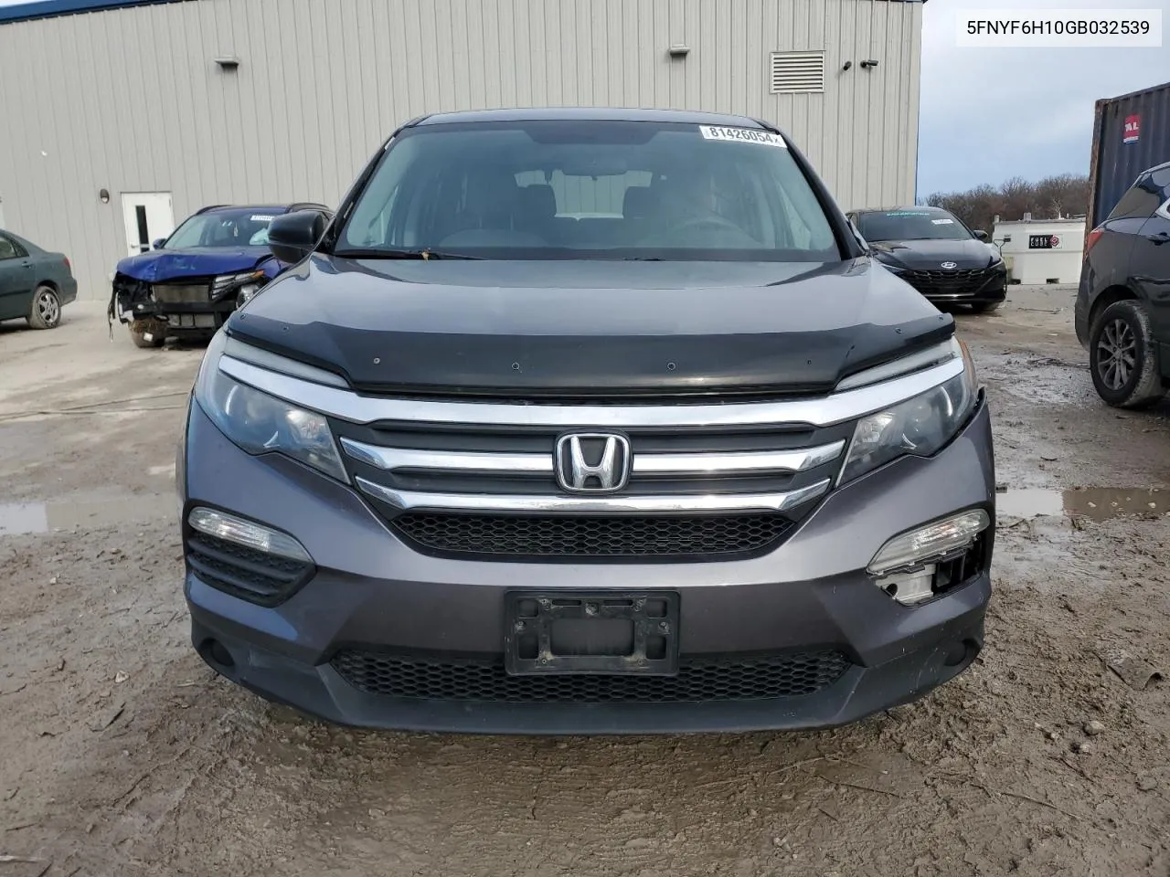 2016 Honda Pilot Lx VIN: 5FNYF6H10GB032539 Lot: 81426054