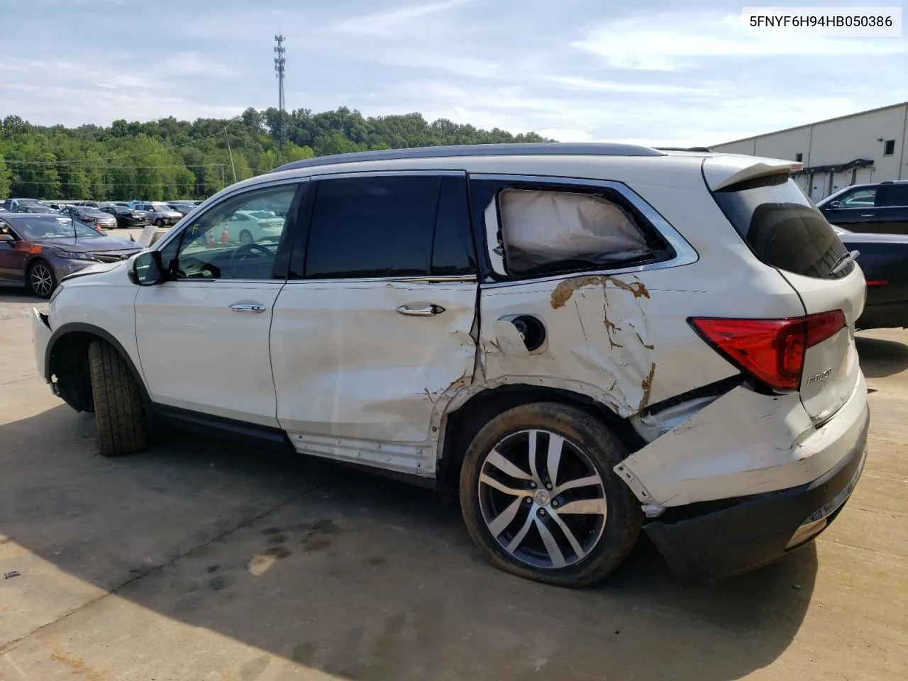 2017 Honda Pilot Touring VIN: 5FNYF6H94HB050386 Lot: 50466594