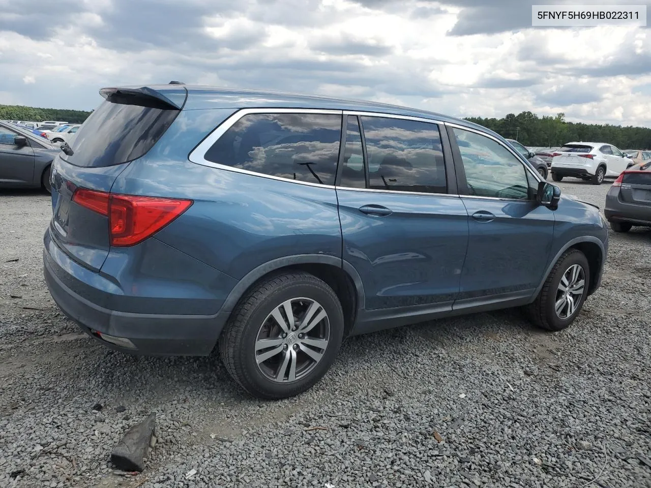 2017 Honda Pilot Exl VIN: 5FNYF5H69HB022311 Lot: 61892254