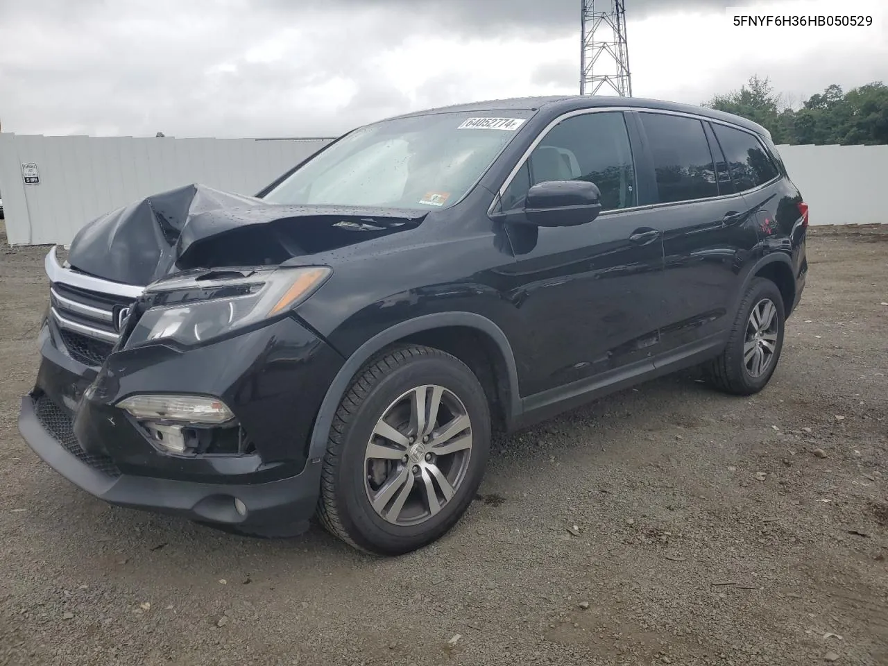 2017 Honda Pilot Ex VIN: 5FNYF6H36HB050529 Lot: 64052774