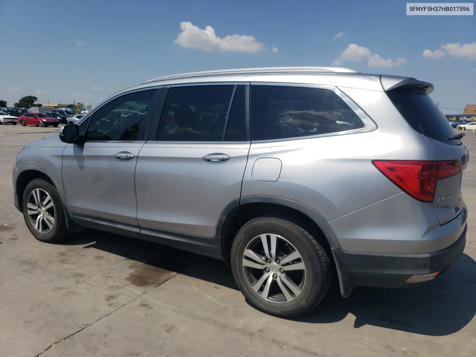 2017 Honda Pilot Ex VIN: 5FNYF5H37HB017596 Lot: 65153794