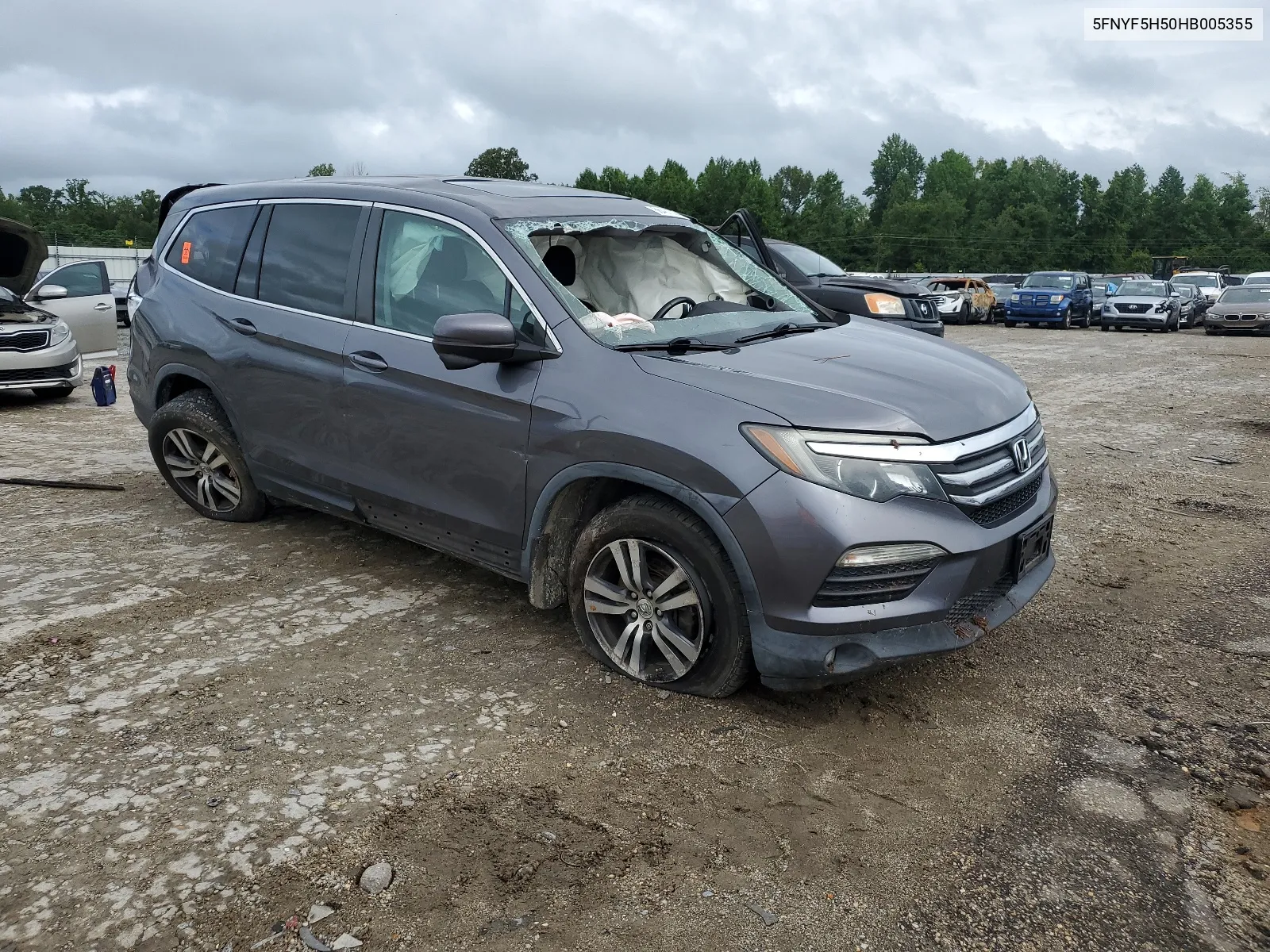 5FNYF5H50HB005355 2017 Honda Pilot Exl