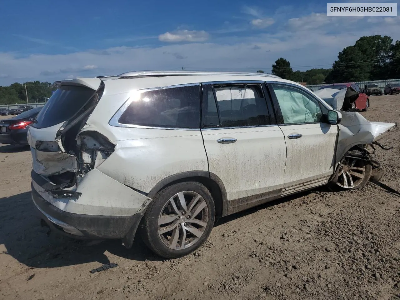 5FNYF6H05HB022081 2017 Honda Pilot Elite