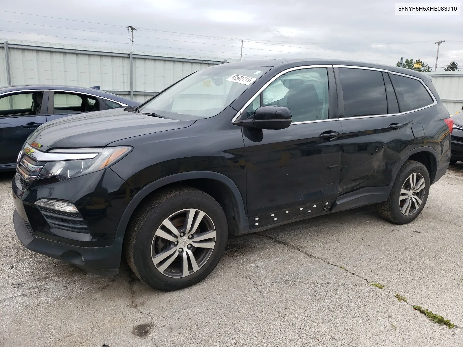 5FNYF6H5XHB083910 2017 Honda Pilot Exl