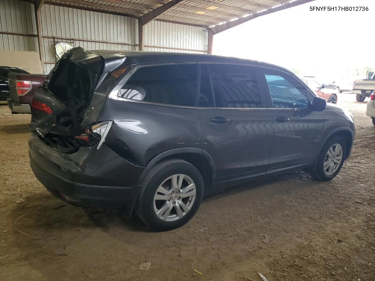 2017 Honda Pilot Lx VIN: 5FNYF5H17HB012736 Lot: 68006414