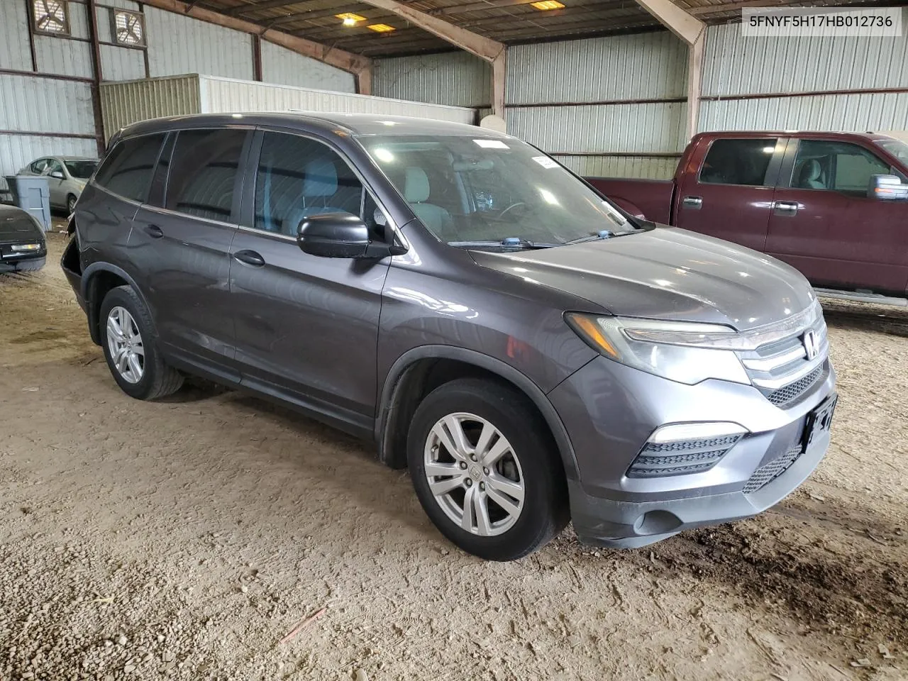 2017 Honda Pilot Lx VIN: 5FNYF5H17HB012736 Lot: 68006414