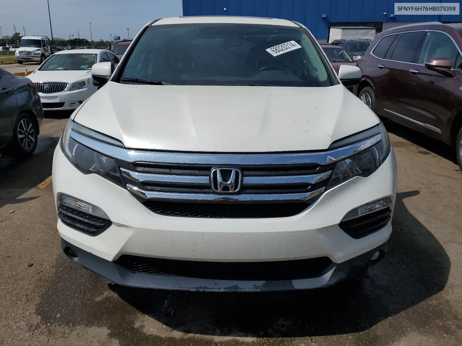 5FNYF6H76HB075398 2017 Honda Pilot Exln