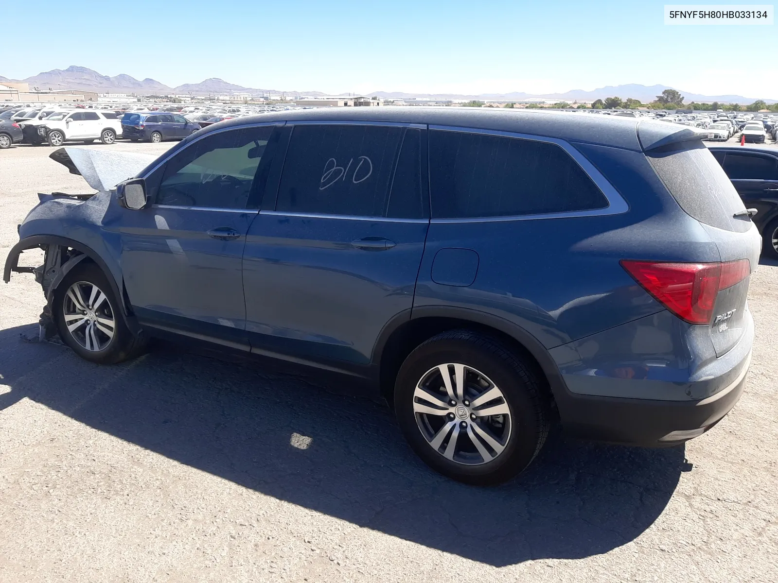 2017 Honda Pilot Exl VIN: 5FNYF5H80HB033134 Lot: 68490874