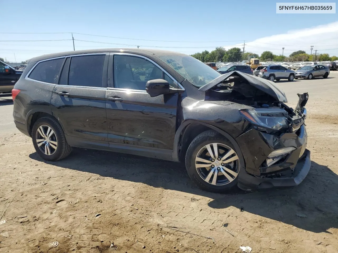 2017 Honda Pilot Exl VIN: 5FNYF6H67HB035659 Lot: 69113174