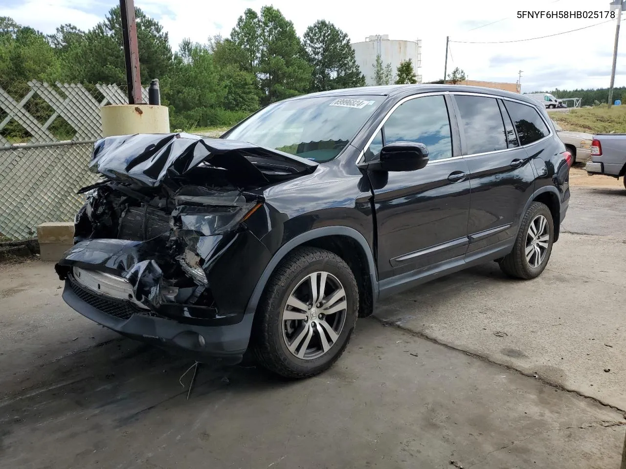 2017 Honda Pilot Exl VIN: 5FNYF6H58HB025178 Lot: 69996824