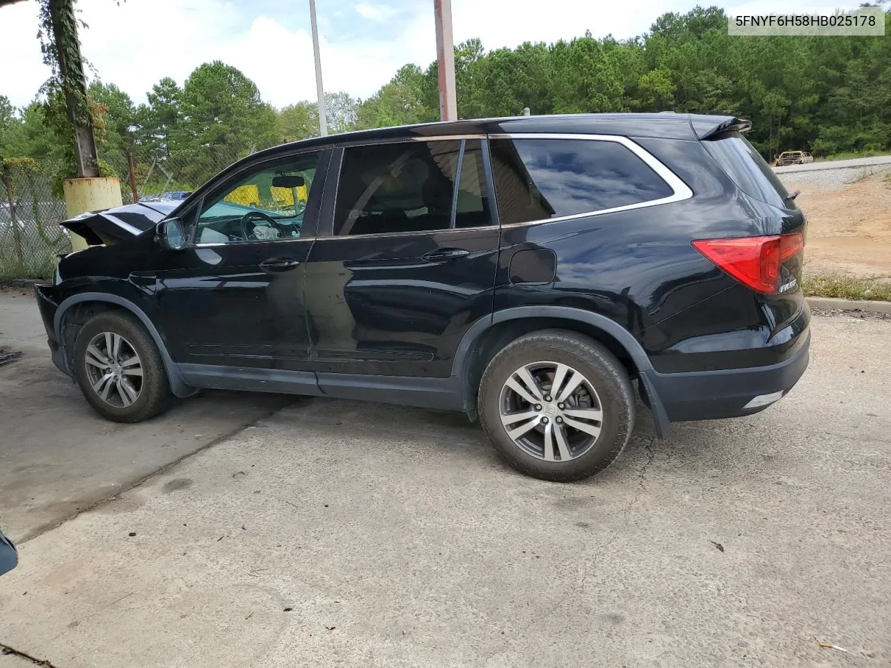 2017 Honda Pilot Exl VIN: 5FNYF6H58HB025178 Lot: 69996824