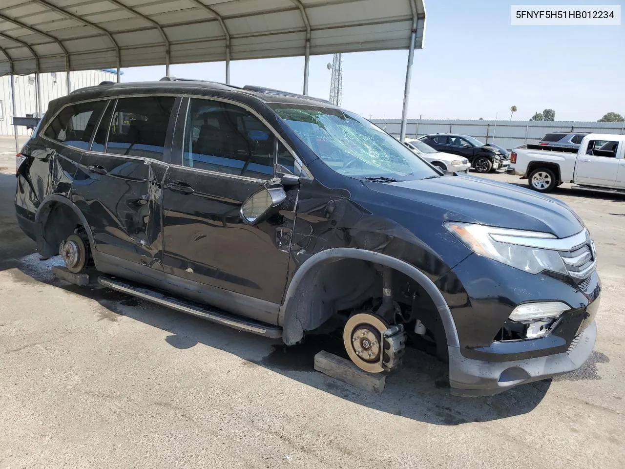 2017 Honda Pilot Exl VIN: 5FNYF5H51HB012234 Lot: 70692074